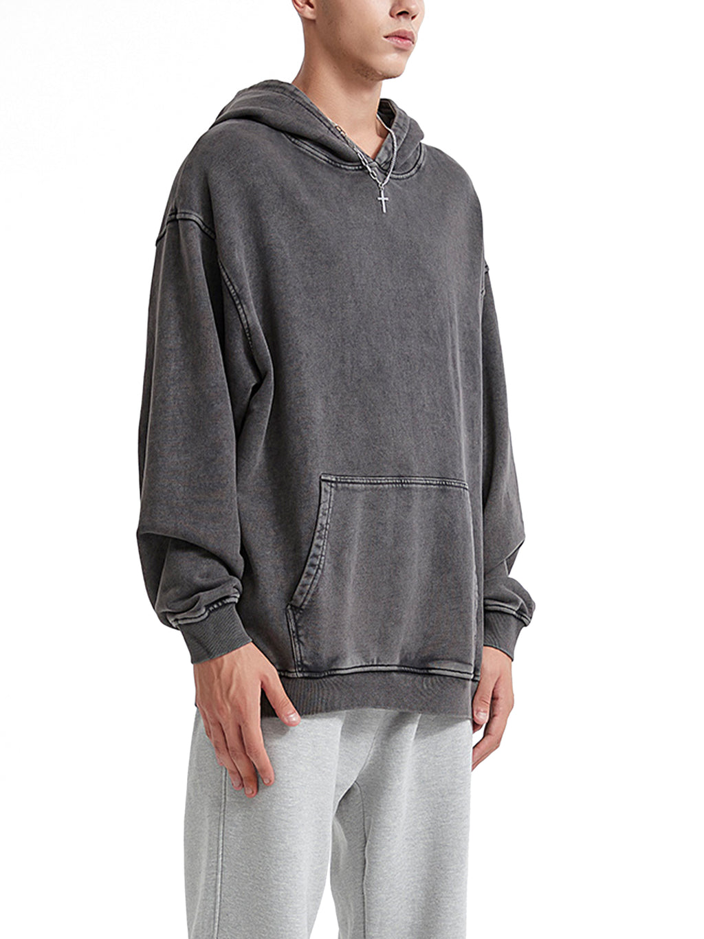 PRAY Hoodie - Charcoal Black